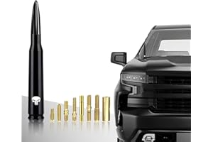 Miytsya Car Truck Bullet Antenna for GM Chevy Silverado 1500 2500 3500 HD Avalanche GMC Sierra 1500 2500 3500 Denali Heavy Duty Pickup Trucks Accessories (Black)