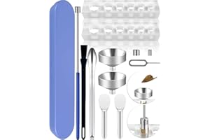 LELELUK Filling Tool Kit - Home & Lab Supplies with Micro Funnels & Lab Scoops - Complete Set with Instruction for Material F