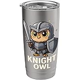 Cute Knight Owl Stainless Steel Insulated Tumbler