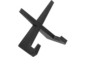 Homoyoyo Cookbook Holder Stand for Kitchen Counter Black Wooden Recipe Book Stand Desktop Reading Support