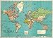 Bacon's Standard Map of The World - Vintage 18x27.5 Poster