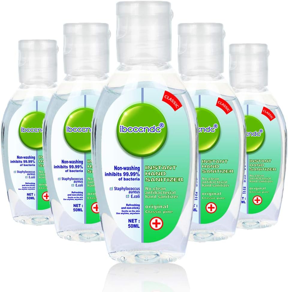 50ml Hand Soap Refill- Antibacterial Moisturizing Gel Hand Sanitizer, Fruit-Scent (5 Pack)