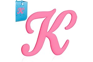 Joez Wonderful Letter Charms for Bogg Bag, Alphabet Lettering Charms, Accessories Inserts for Bogg Bag, Decorative Letter Accessories for Beach Bag Handbag Tote Decoration, Pink