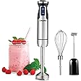 Mueller Ultra-Stick 500 Watt 9-Speed Immersion Multi-Purpose Hand Blender Heavy Duty Copper Motor Brushed 304 Stainless Steel