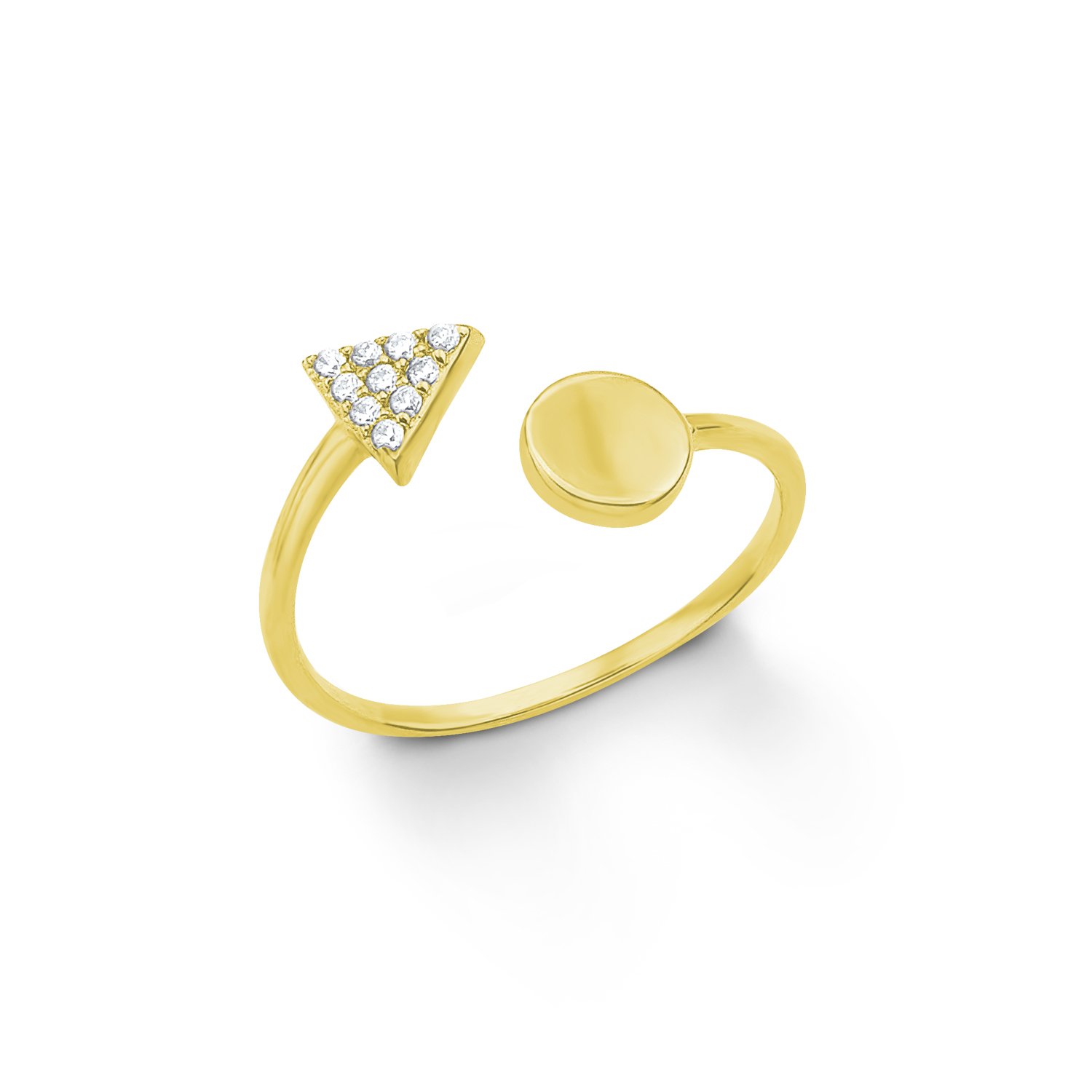s.Oliver Women Gold-Plated Silver White Zircon FINERING