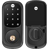 Yale Assure Lock Touchscreen Deadbolt with Z-Wave, Black Suede | Fits doors 1-3/4 in to 2-1/4 in thick, BHMA Grade 2 motorized deadbolt, Hub required, 2 backup keys included