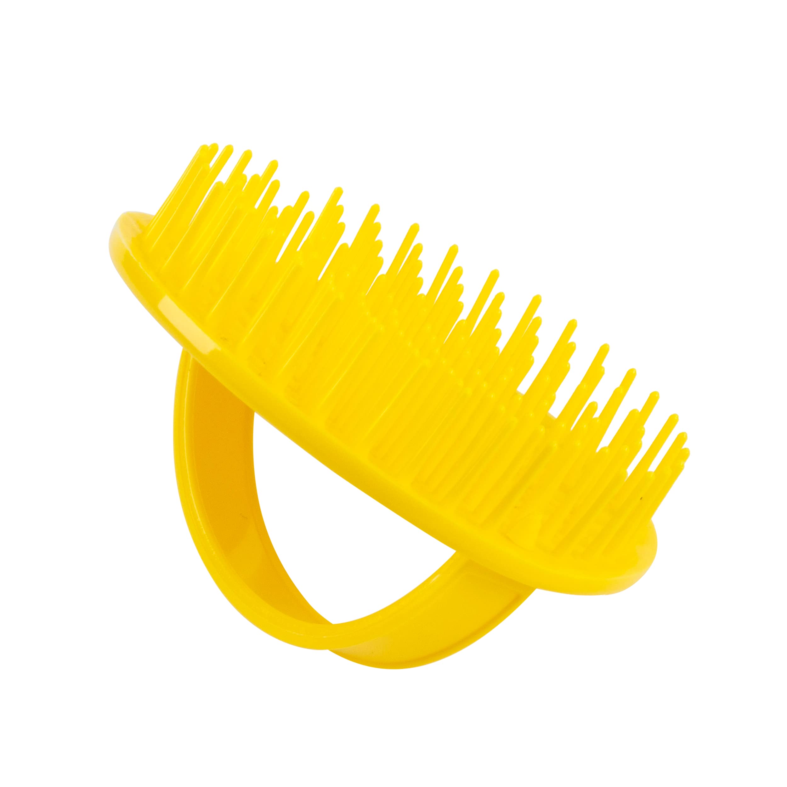 Denman (Yellow) Scalp Massager and Detangling Hair Brush for Thick or Thin Hair, Curly or Straight Hair - use in The Shower or Bath - Head and Beard Scrubber - for Women and Men, D6