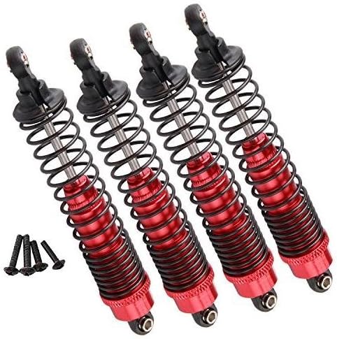 Yiguo 4pcs Aluminium Alloy 511168 Shock Absorber Springs for FS RC 1:10 Truck Model Car Red