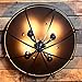 KunMai Rustic Black Metal Round Cage Semi Flush Mount Ceiling Light Fixture with 4 Candelabra Shaped Lights