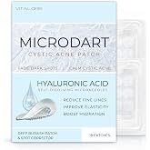 Microdart Pimple Patches- Cystic Acne Patch &ndash; Microneedle Pimple Patch for Face, Dark Spots &amp; Blind Pimples- 18ct