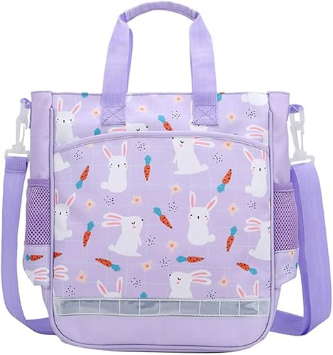 Amazon Bansusu レッスンバッグ 子供 ショルダーバッグ チュートリアルバッグ 可愛い 大容量 軽量 塾 小学生 通学 丈夫 手提げバッグ 防水 反射ストリップ ショルダーバッグ ポシェット