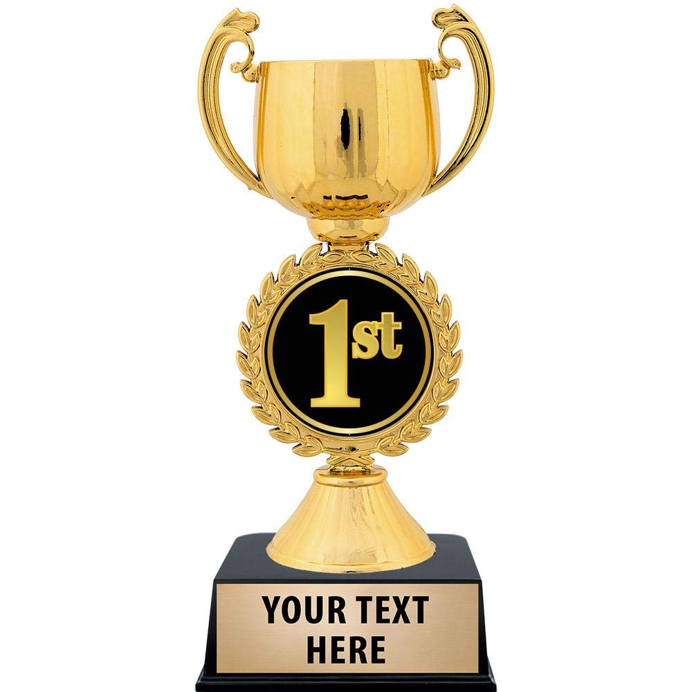 Buy Crown Awards Personalized 1st Place Trophy, 7.25" Gold Cup 1st