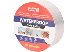 LFGUD 2" W X 32.8'L Waterproof Tape for Leaks Aluminum Butyl Tape with Adhesive for RV Repair, Glass Repairs, Air Mattress Patch, Window Caulking, Boat Sealing, Roof Patching