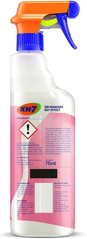 Sin Manchas Sin Olores OXY Effect | Quitamanchas Ropa | Oxígeno Activo | Elimina manchas de Sudor, Vino, Verdura, Fruta, | Neutraliza Malos Olores | Pulverizador 715 mL El embalaje puede variar