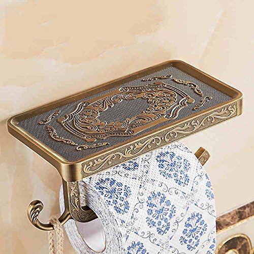 Global Brands Online WANFAN WF1018 Bathroom Shelves Antique Carving Toilet Roll Paper Shelf Holder