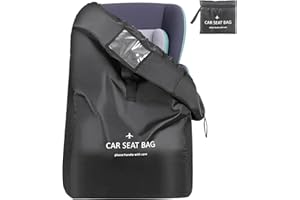 Car Seat Travel Bag - YSSHUI Ideal Gate Check Bag for Air Travel, Nylon, Universal Size, Fits Most Car seats, Shoulder Strap 