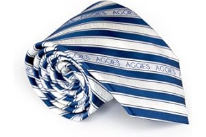 Fan Frenzy Gifts Men's Striped Tie Officially Licensed University Tie | NCAA Sports Ties for Men | Made of Microfiber