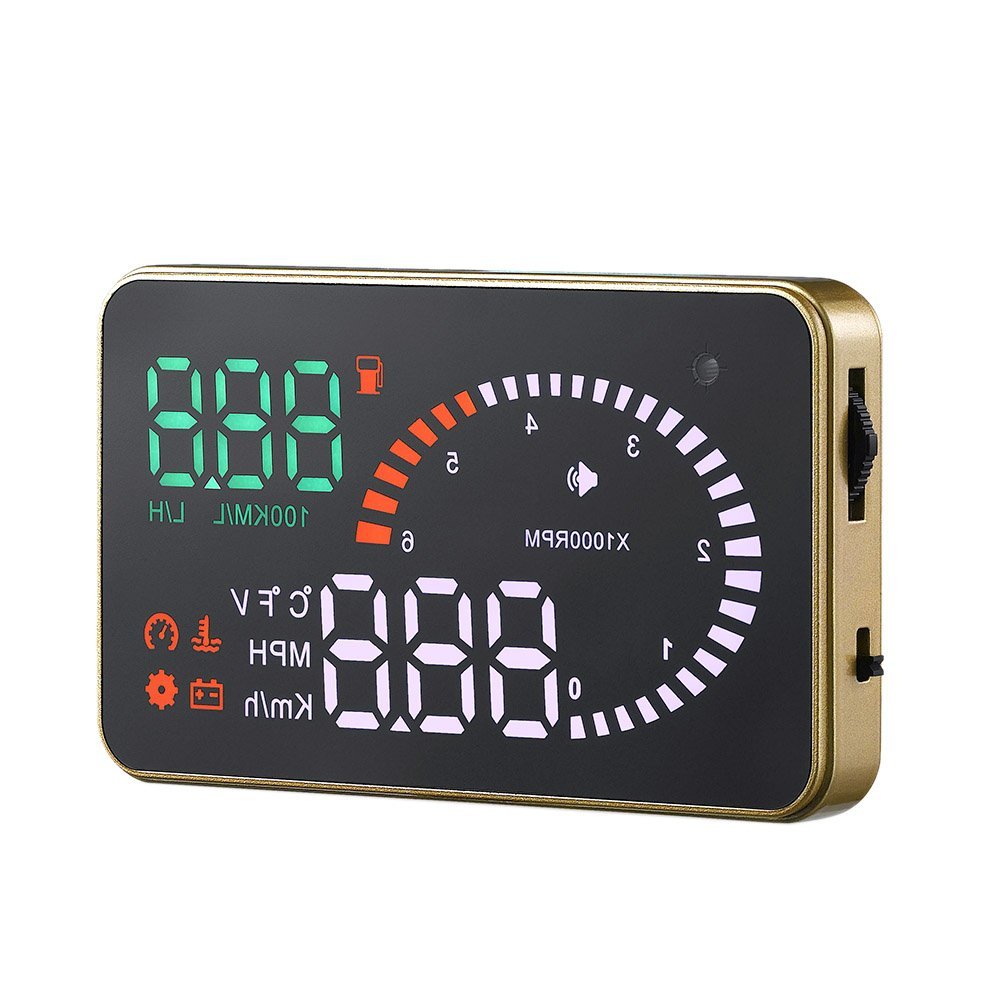KKmoon Car Heads-up Display, Universal Car HUD Head Up Display KM/h & MPH Speeding Warning