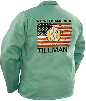 Tillman Til9030l Large We Weld America Fr Welding Jacket Protective Work Jackets Amazon Com