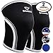 Men's Sports & Weightlifting Non Slip Compression Knee Sleeves 7mm 1 Pair Great Support & Relief from Muscle Pain & Fatigue Black, L