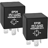 Formiden EP26 4 Pin LED Flasher Relay (Pack of 2), Compatible with Jeep TJ Wrangler 1997 1998 1999 2000 - LED Electronic Turn Signal &amp; Hazard Warn Realy - Replaces 56009339 Relay