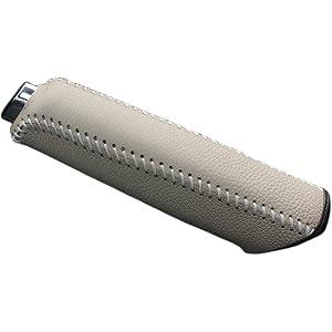 Parking Brake Handle Wrap with Stitched Seam, Car Handbrake Cover for Interior Tasks Microfiber Leather Sleeve Car Handbrake