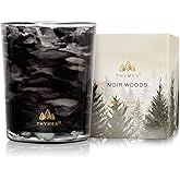 Thymes Noir Woods Scented Candles for Home Decor – Notes of Fresh Evergreen, Smoky Wood & Golden Amber – Luxury Home Fragrance Gifts for Women & Men – Burns Up to 20 Hrs (Votive Candle, 2 oz)
