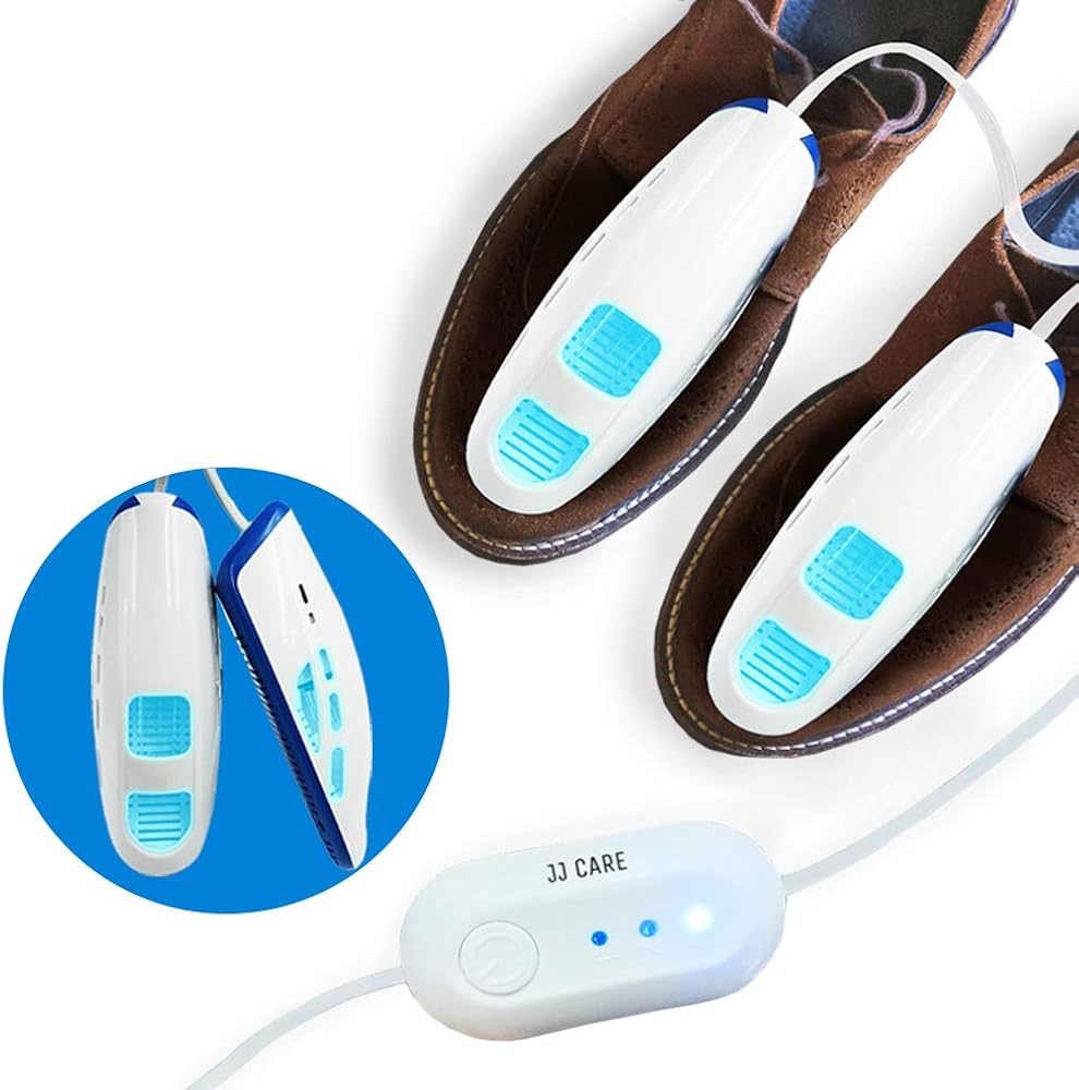 JJ CARE [Upgraded] Shoe Sterilizer, Boot Sanitizer, Shoe Sanitizer and Odor Eliminator, Fits Any Shoe Size, Boot Sterilizer with 10,000 Hours of Lamp Life, Light Sanitizer for Hat, Footwear: Shoes