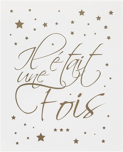 Promobo Planche Stickers Enfant Conte De Fee Citation Etoiles Il Etait Une Fois Amazon Fr Cuisine Maison
