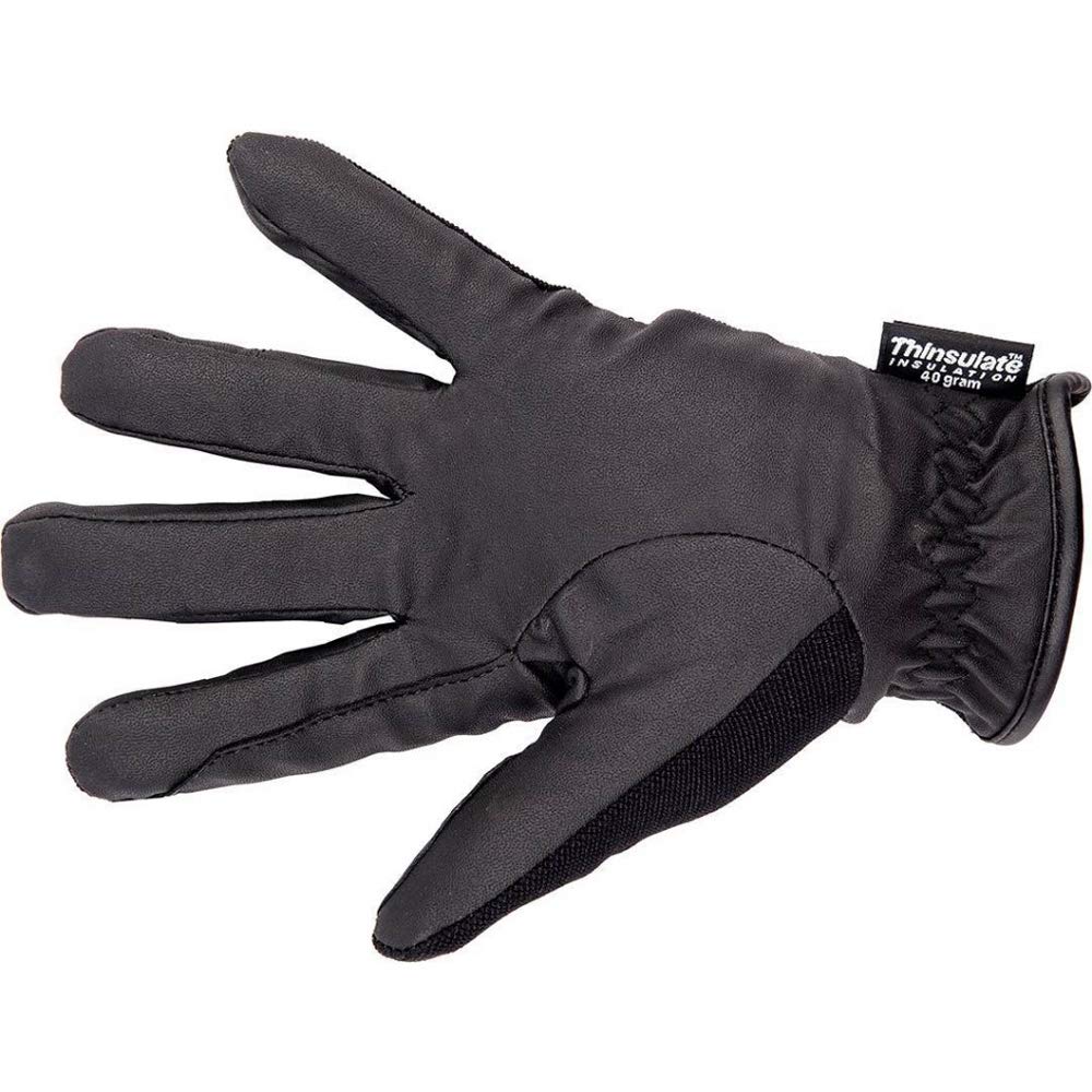 HKM Unisex Riding Gloves, Black, XS