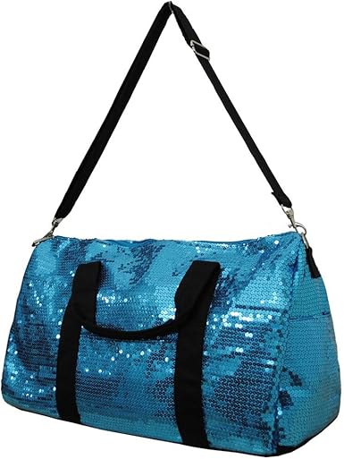 blue sequin bag
