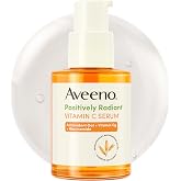 Aveeno Positively Radiant Vitamin C Serum for Face, 1 fl. oz | Face Serum For Sensitive Skin, Antioxidant Oat and Niacinamide, Brightens and Smoothes