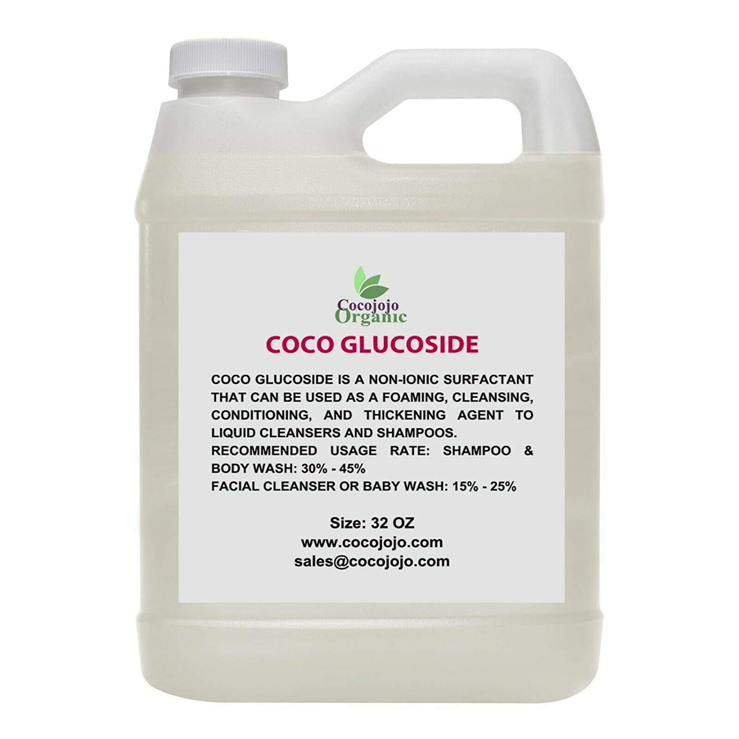 COCOJOJO Coco Glucoside Surfactant 32 oz Natural