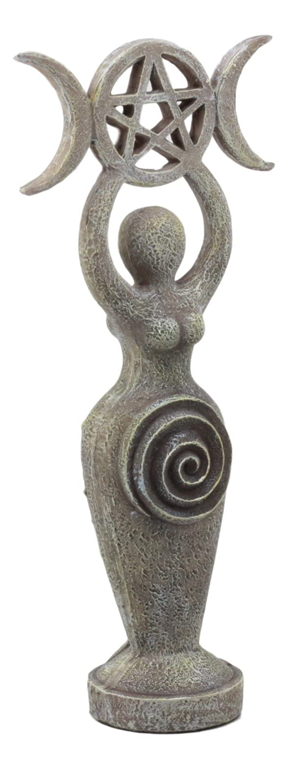Ebros Abstract Neopagan Shaman Spiral Goddess Statue Lunar Triple Goddess Wicca Symbol Feminine Movement Figurine Multi Colored