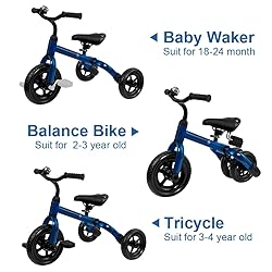 YGJT 3 in 1 Tricycle for Toddlers Age 2-5 Years