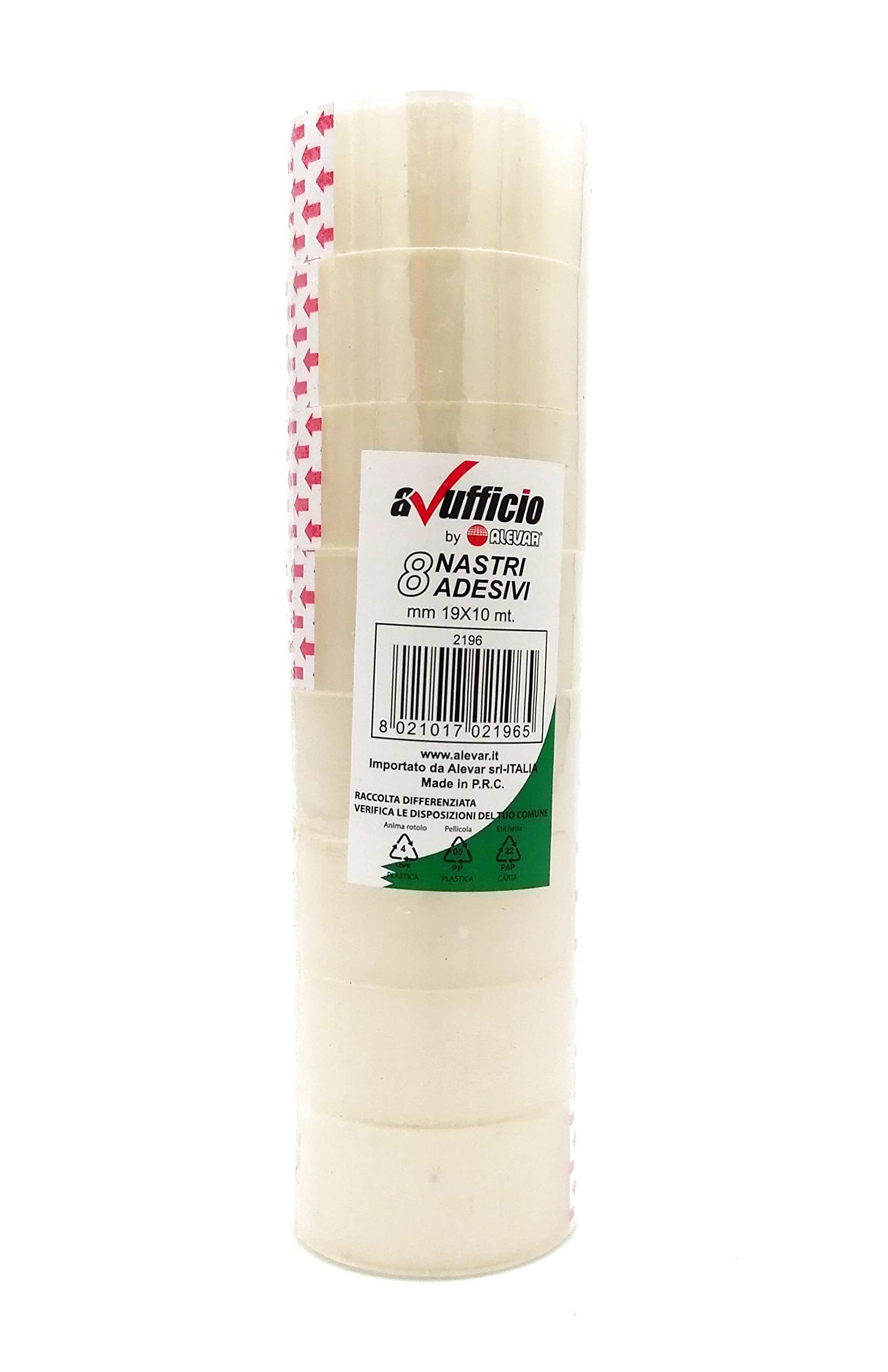 Transparent Adhesive Tape mm 19x10 m Conf. 8 pcs.