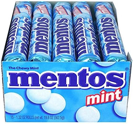 Mentos Mint (1.32 oz. roll, 15 ct.) ( Gum that you like most )
