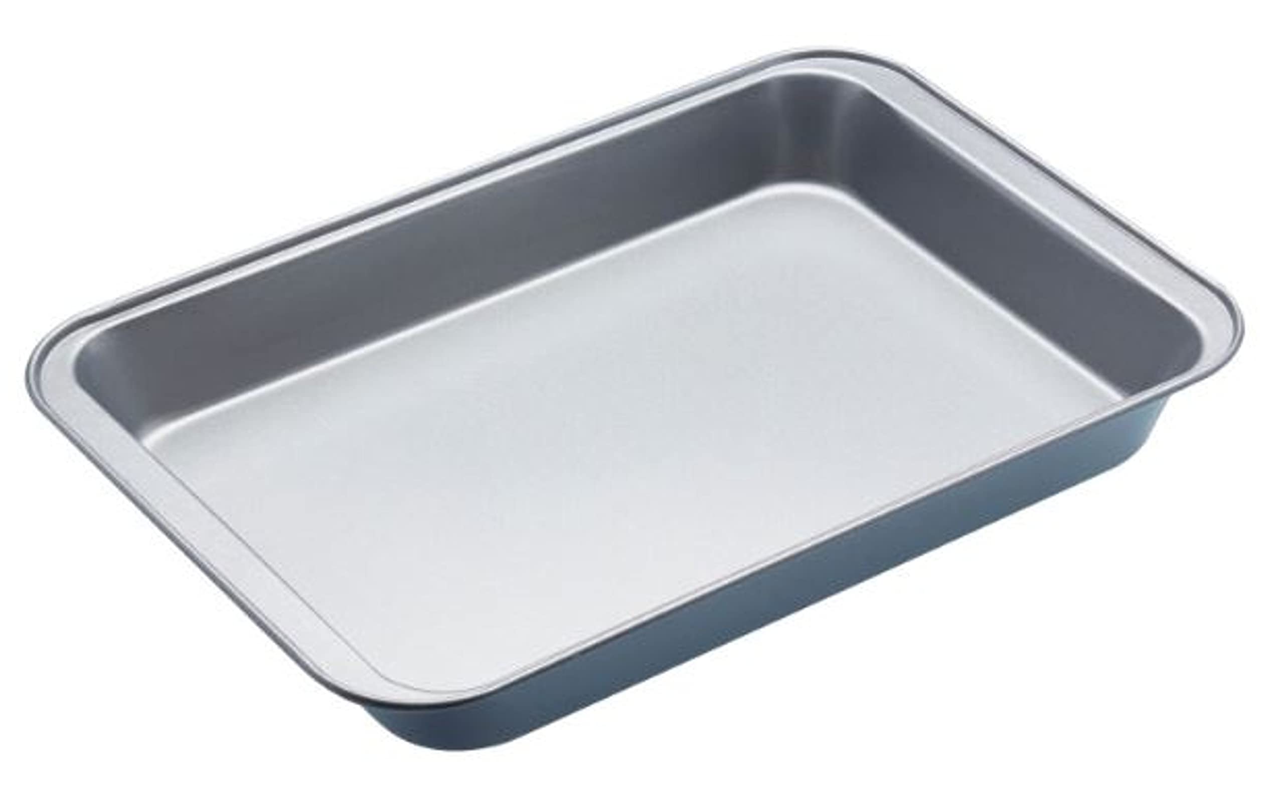KitchenCraft Non-Stick Large Roasting Tin/Traybake Pan, 37 x 24.5 x 4.5 cm (14.5" x 9.5" x 2"), Silver