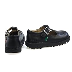 Kickers Unisex Kid's Kick T Bar Black School