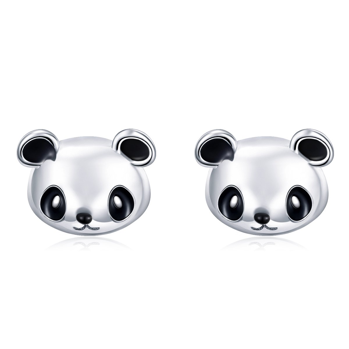 NewL 925 Sterling Silver Animal Collection Cute Panda Stud Earrings for Women Sterling Silver Jewelry