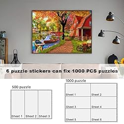 48 Puzzle Saver Sheets, Peel & Stick, Preserve 8 x