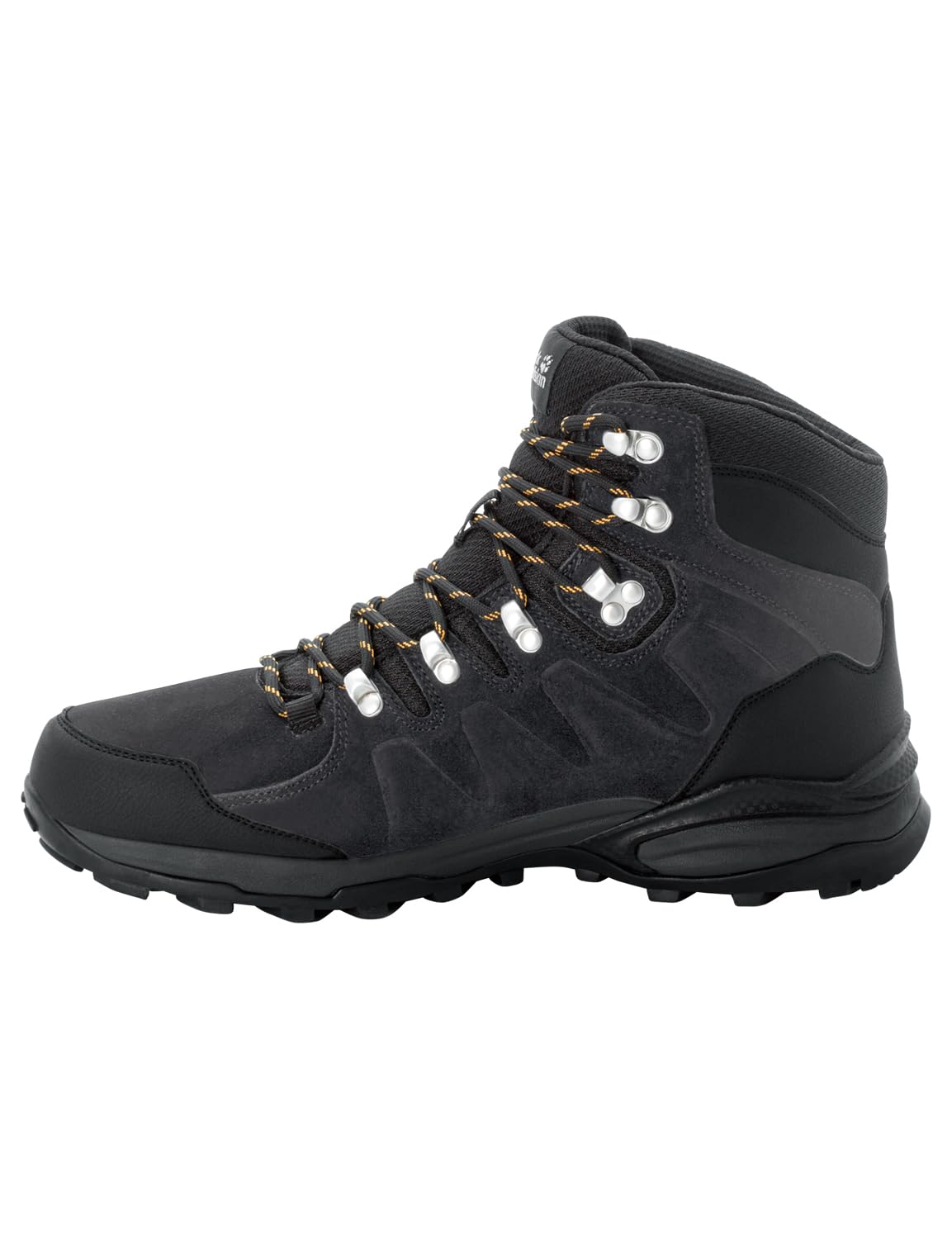 Photo 1 of Jack Wolfskin Men's Refugio Texapore Mid M Hiking Shoe, Phantom/Burly Yell, 10