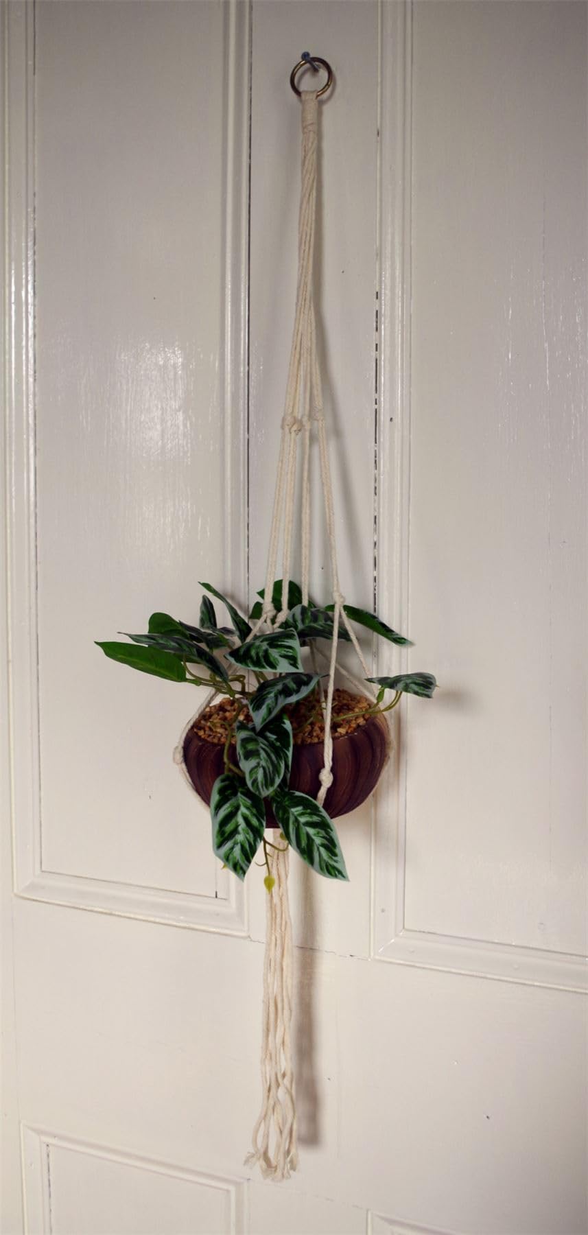 Leaf 85cm Hanging Artificial Potted Pothos Plant with Planter