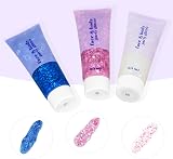 Dacitiery 3Pcs Body Glitter Gel Kit 50ml Mermaid Sequins Silver view 6
