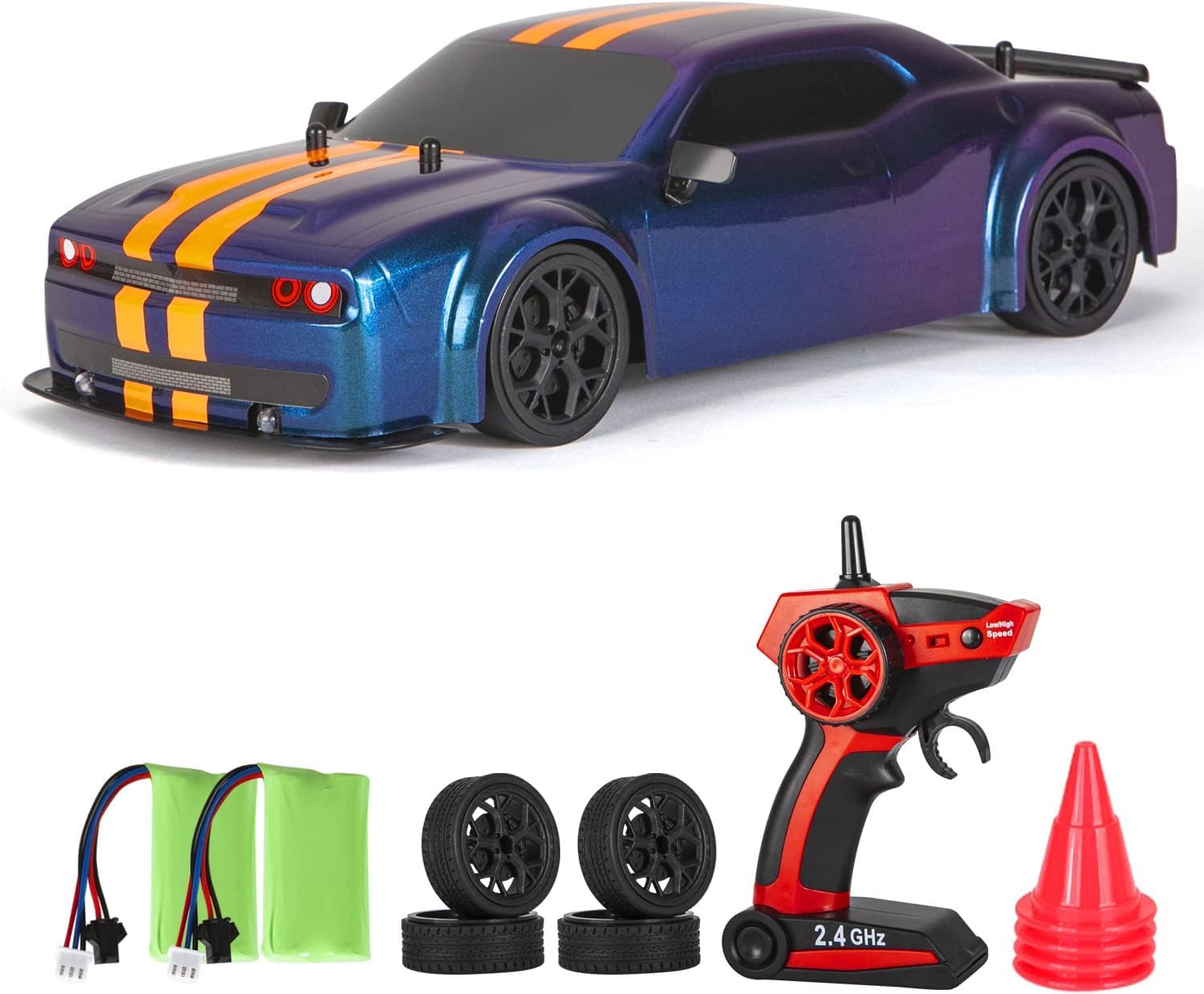 iBlivers RC Drift Car, 1:14 4WD Drifting RC Car Gifts for Boys & Kids