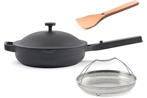 Our Place Always Pan 2.0-10.5-Inch Nonstick, Toxin-Free Ceramic Cookware | Versatile Frying Pan, Skillet, Saute Pan | Stainless Steel Handle | Oven Safe | Lightweight Aluminum Body | Char
