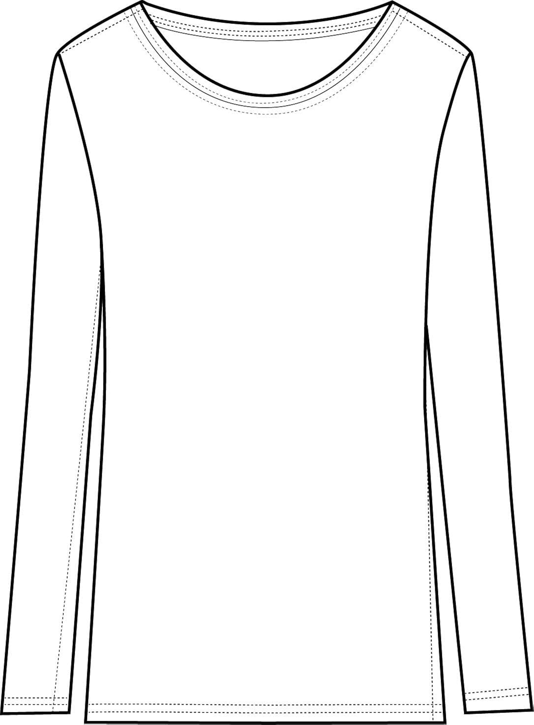 Natural Uniforms Women's Under Scrub Tee Crew Neck Long Sleeve T-Shirt at  Women’s Clothing store