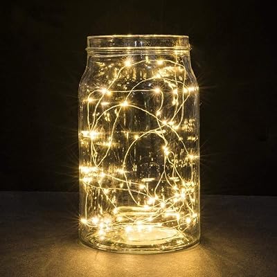 Annefly 2 Pack Battery Fairy String Lights 2m 20 LEDs Warm White