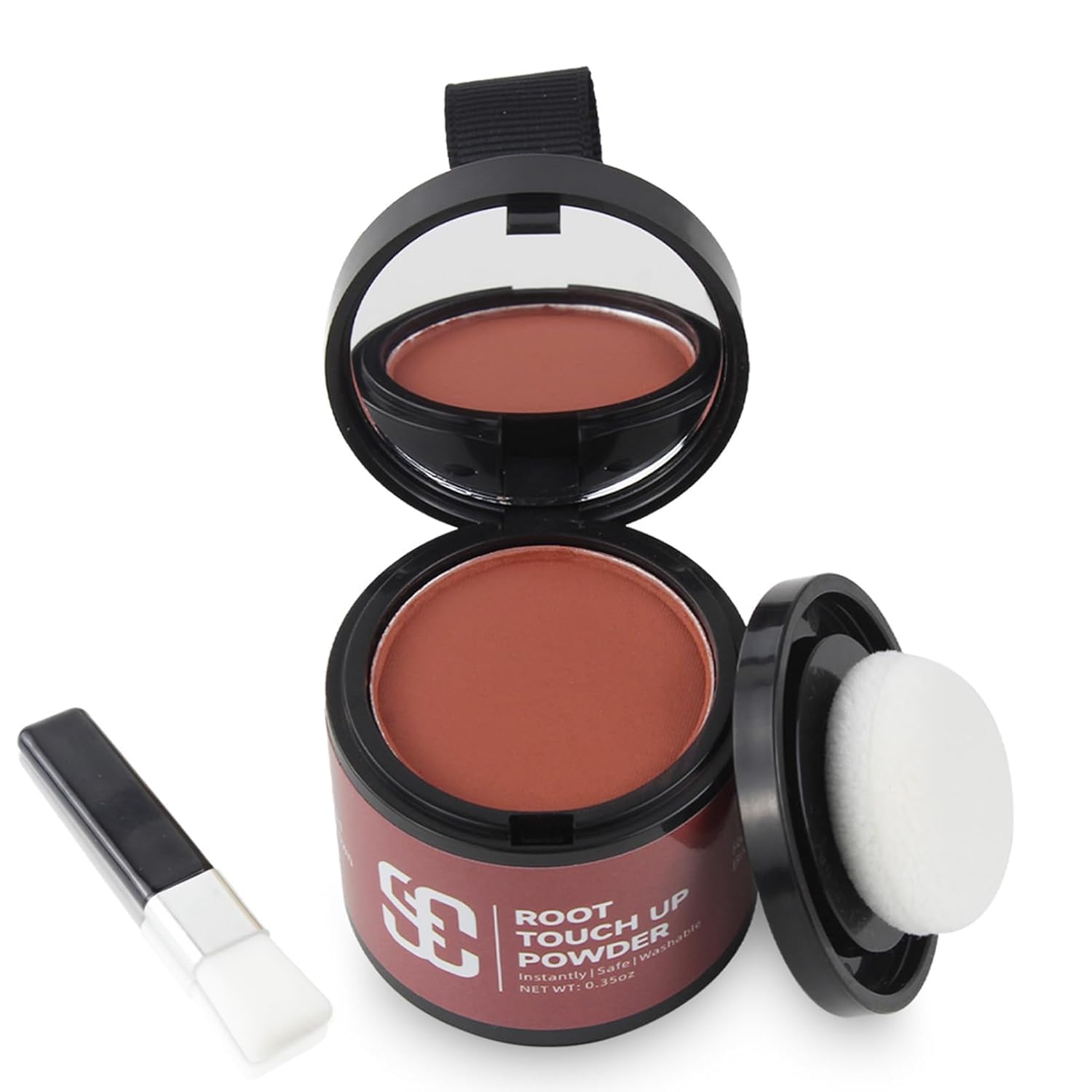 SOVONCARE Hairline Powder Instantly Hairline Shadow Gray Hair Coverage Touch Up Hair Root Cover Up Powder (4-Red Brown, 0.35 Ounce (Pack of 1))