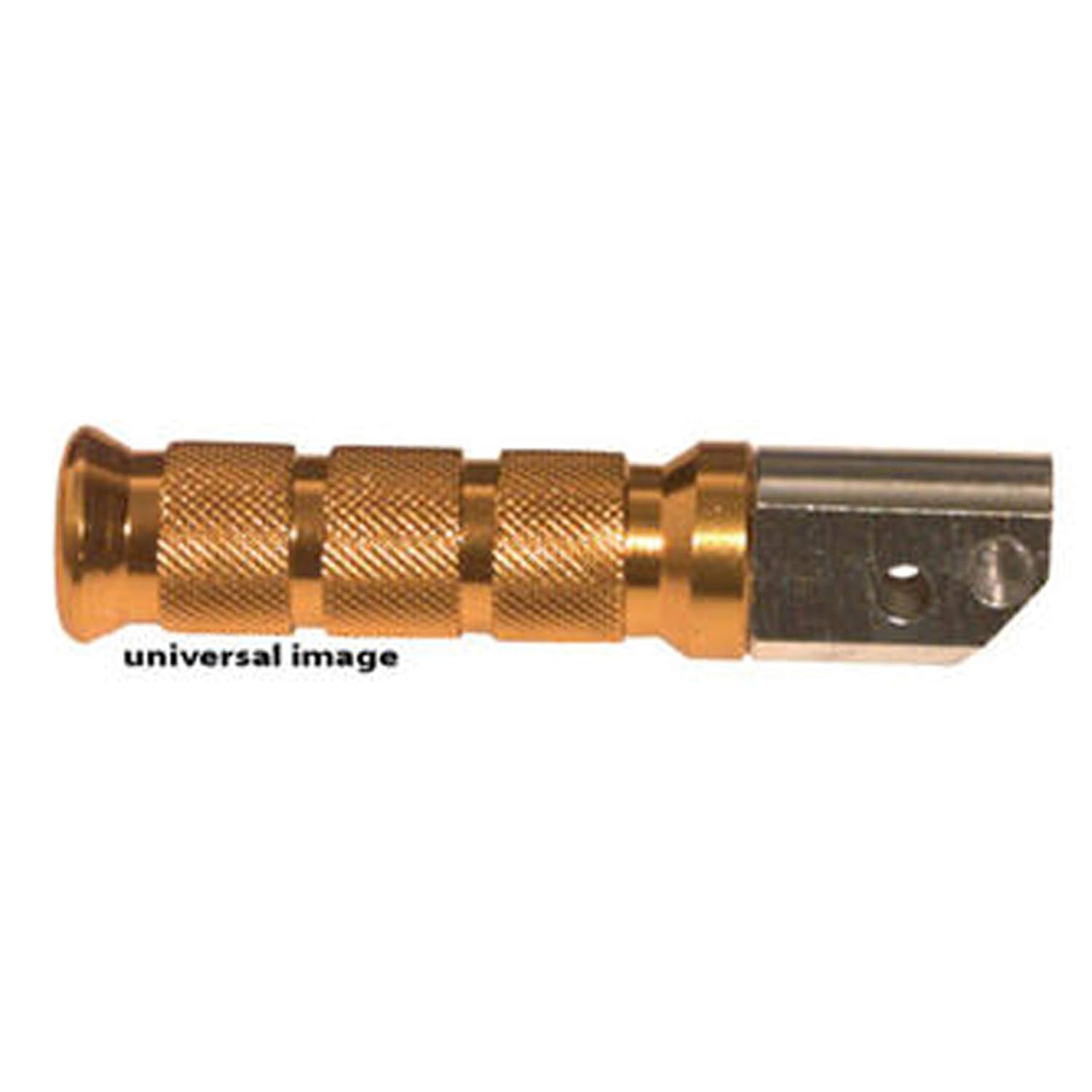 Slash-Cut Style Footpegs - Rider - Gold For 1998 Kawasaki ZX900 Ninja ZX-9R Street Motorcycle